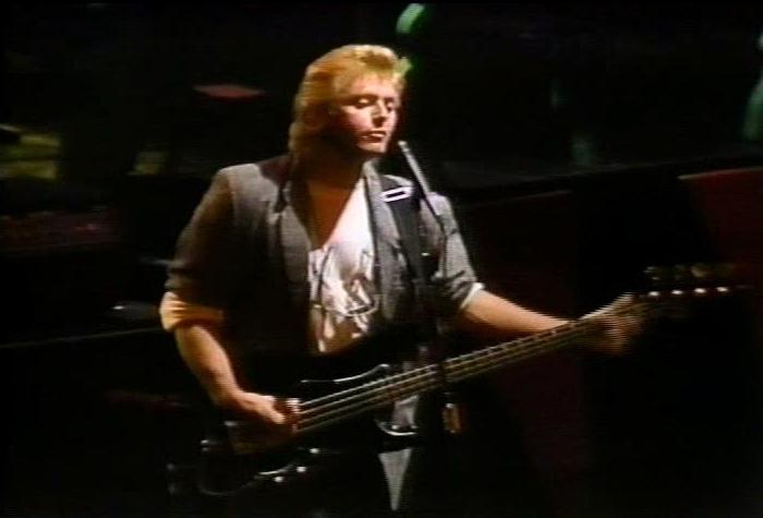 Screenshot taken from 'The Cars Live: 1984 - 1985'