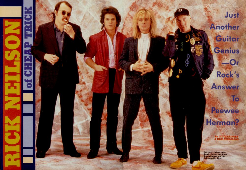 Cheap Trick, 1985; from an article in HARD ROCK VIDEO magazine