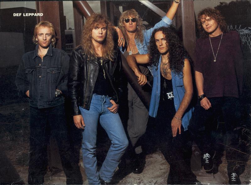 Def Leppard, mid to late 1990's; possibly from a METAL EGDE pinup