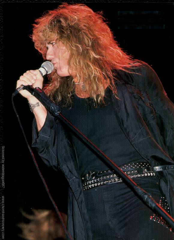 David Coverdale, circa 1990; from an article in CIRCUS magazine, exact issue unknown