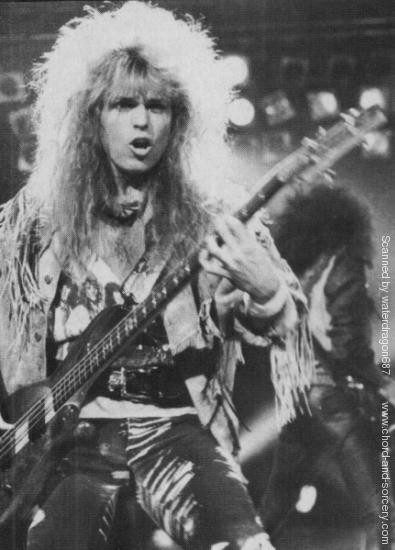 Rudy Sarzo, circa 1987; provenance unknown
