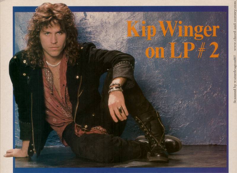 Kip Winger, circa 1991; provenance unknown