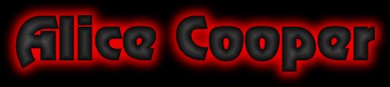 Alice Cooper name banner