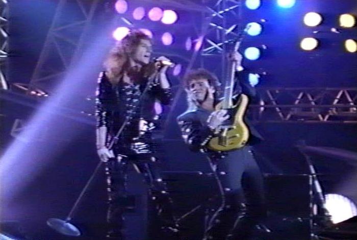 Screenshot from the music video for 'When I See You Smile'