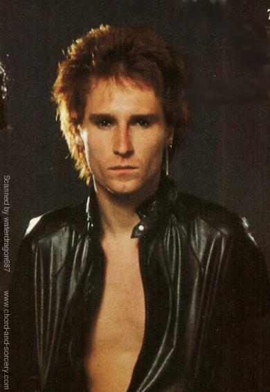 John Waite, late 1970's; detail from a photo of the Babys, exact date and provenance unknown