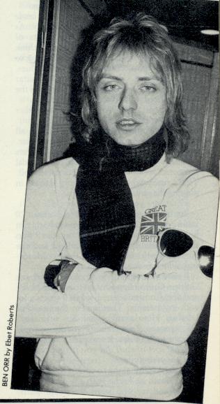 Benjamin Orr, from an article in the August 1979 edition of TROUSER PRESS magazine, page 21