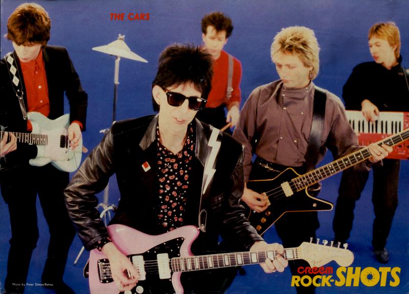 The Cars, circa 1984; from a CREEM magazine Rock-Shots pinup