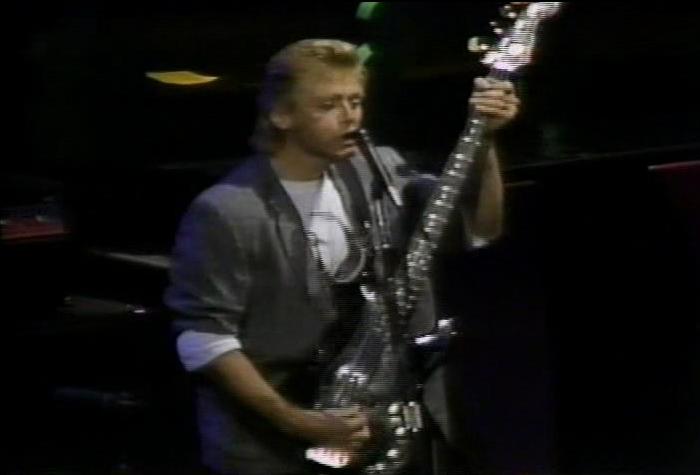 Screenshot taken from 'The Cars Live: 1984 - 1985'