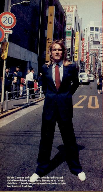 Robin Zander; from an article in the July 1979 edition of CREEM magazine