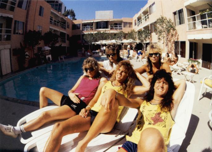 Europe poolside, circa 1987; from a Japanese book about Europe