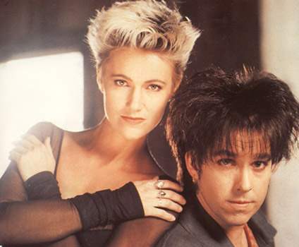 Per and Marie, circa 1990; probably taken on the set of the 'It Must Have Been Love' video
