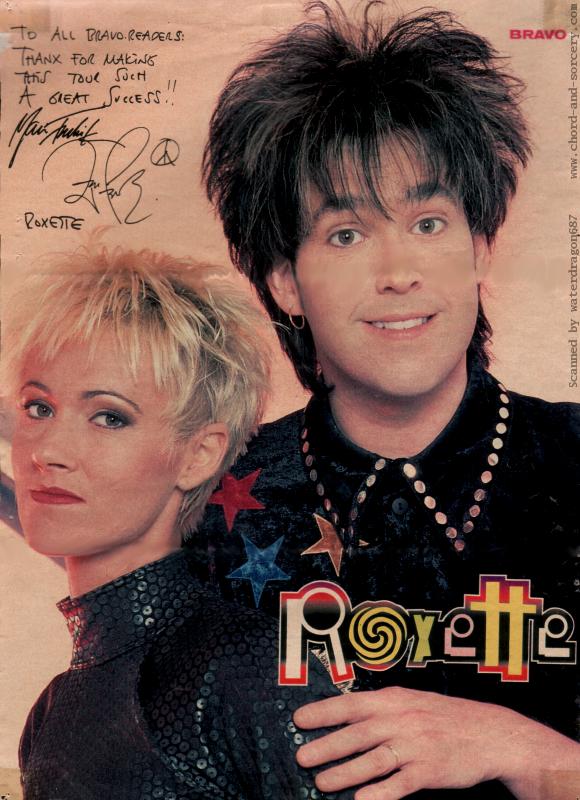 Per and Marie, circa 1991; from a BRAVO magazine pinup