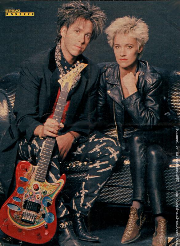Per and Marie, circa 1989; from a BRAVO magazine pinup