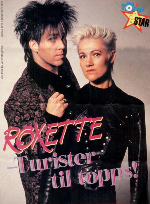 Per and Marie, circa 1991; from a pinup in TOPP STAR, a Norwegian music magazine