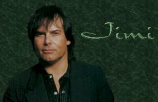 portrait manip with name and green background