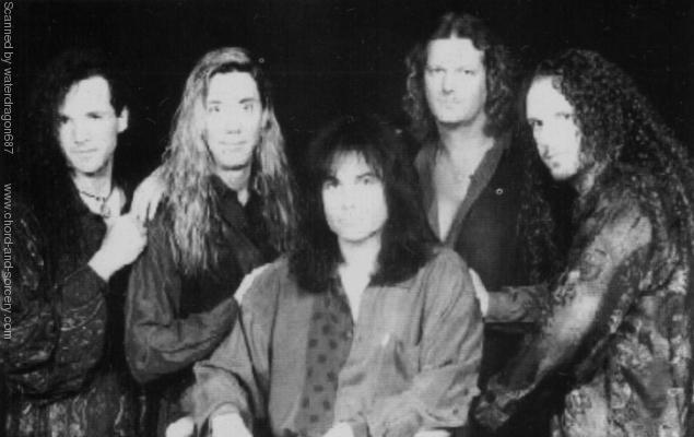 Jimi Jamison and his band, mid to late 1990's; from an article in the December 1999 issue of MHR magazine, page 18