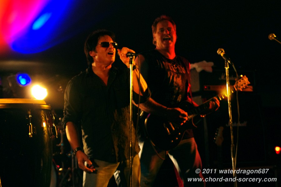 Jimi Jamison and Mark Reuter live in Red Wing, Minnesota, 6 August, 2011. Photo copyright waterdragon687; not to be reproduced without permission.