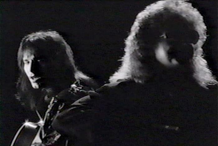 Screenshot from the music video for Survivor's song 'Across The Miles'