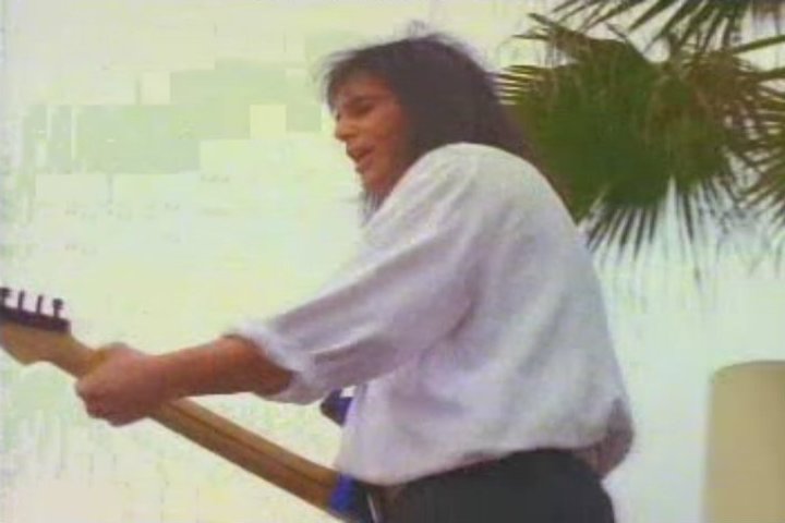 Screenshot from the music video for Jimi Jamison's song 'I'm Always Here'