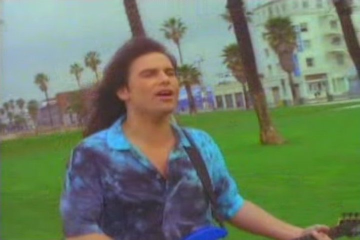 Screenshot from the music video for Jimi Jamison's song 'I'm Always Here'