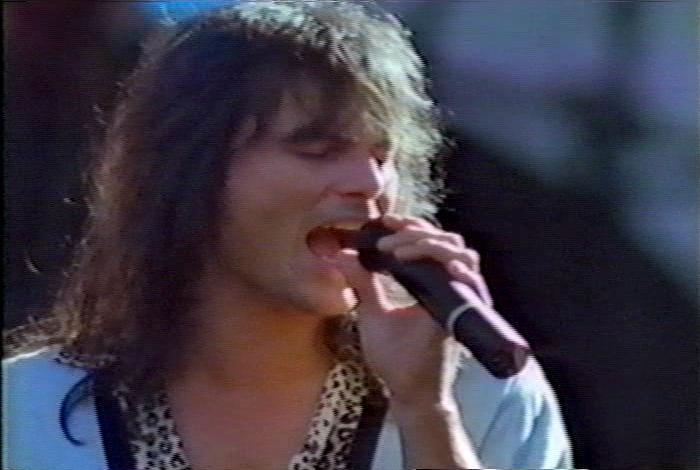 Screenshot from the music video for Survivor's song 'Didn't Know It Was Love'