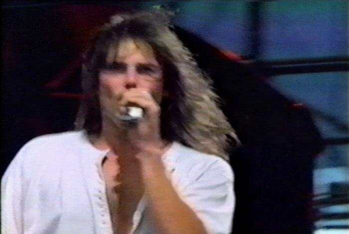 Screenshot from the music video for Survivor's song 'Didn't Know It Was Love'