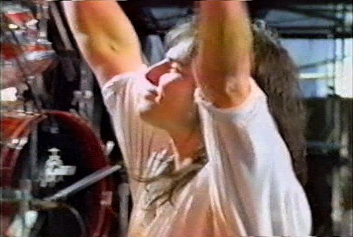 Screenshot from the music video for Survivor's song 'Didn't Know It Was Love'