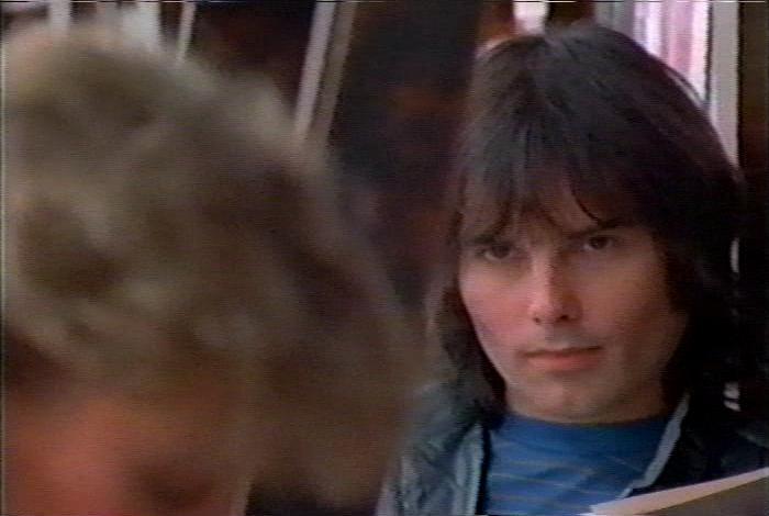 Screenshot from the music video for Survivor's song 'I Can't Hold Back'