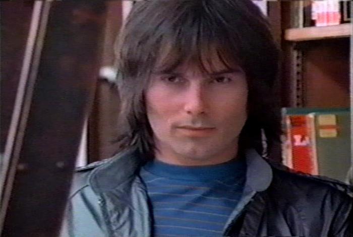 Screenshot from the music video for Survivor's song 'I Can't Hold Back'