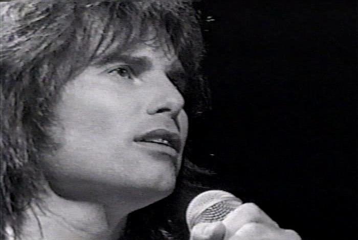 Screenshot from the music video for Survivor's song 'Man Against The World'