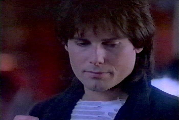 Screenshot from the music video for Survivor's song 'The Search Is Over'