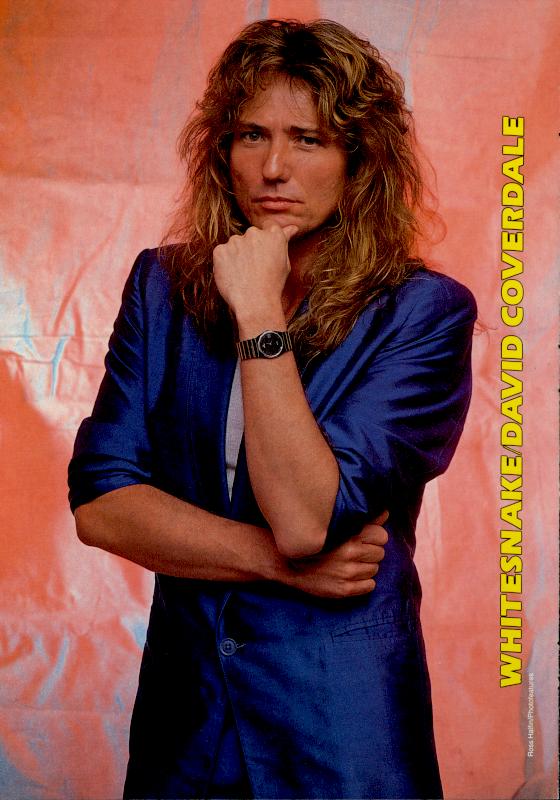 David Coverdale, circa 1987; provenance unknown
