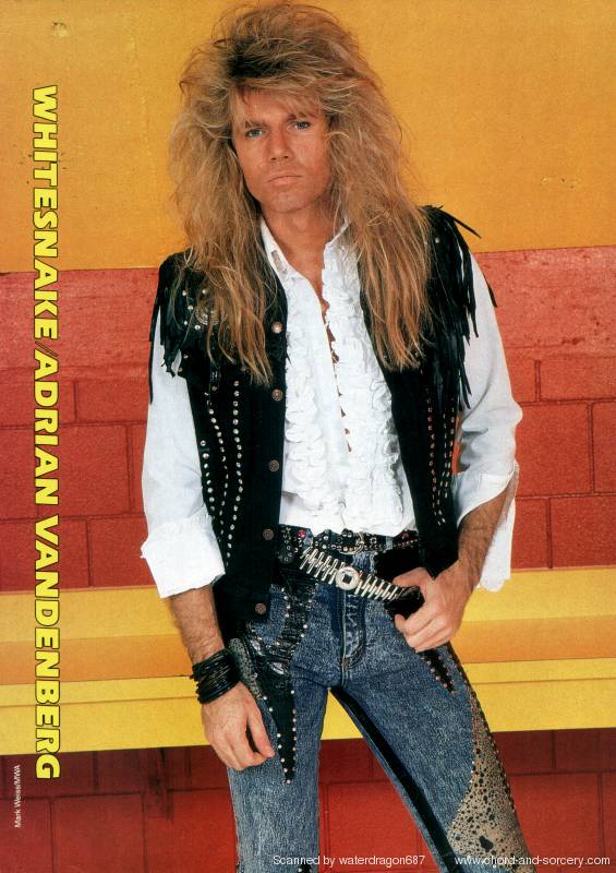 Adrian Vandenberg, circa 1987; provenance unknown