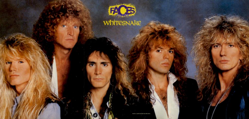 Whitesnake, circa 1990; from a FACES ROCKS magazine pinup