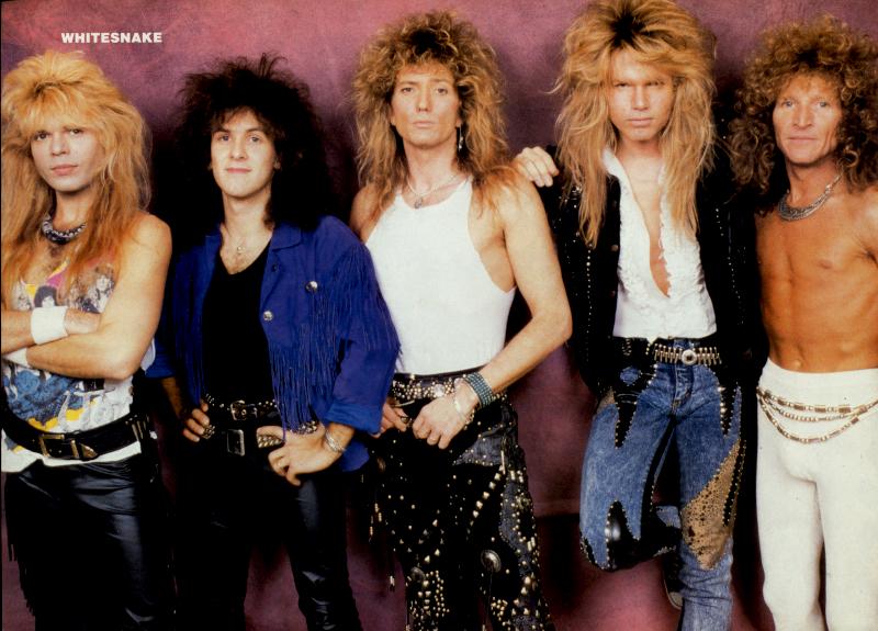 Whitesnake, circa 1987; possibly from a METAL EDGE pinup